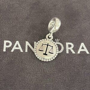 Pandora Law Justice Freedom Charm S925 Sterling Silver Jewelry with a gift box